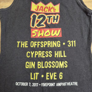 93.1 FM Jack’s 12th Show Tank Top 2017 311 Cypress Hill Gin Blossoms Size Medium